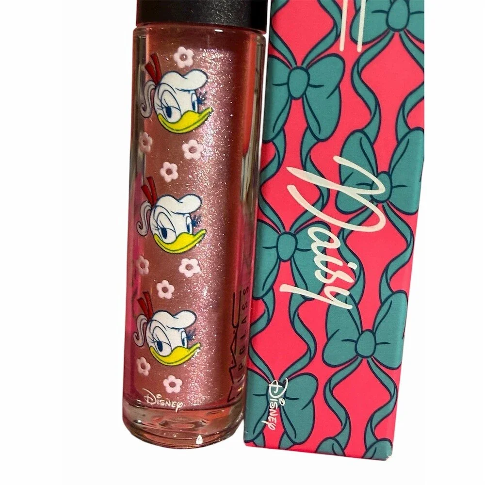 MAC x Disney Daisy Duck Lipglass Glitter Shimmer Lip Gloss OUT ON THE TOWN